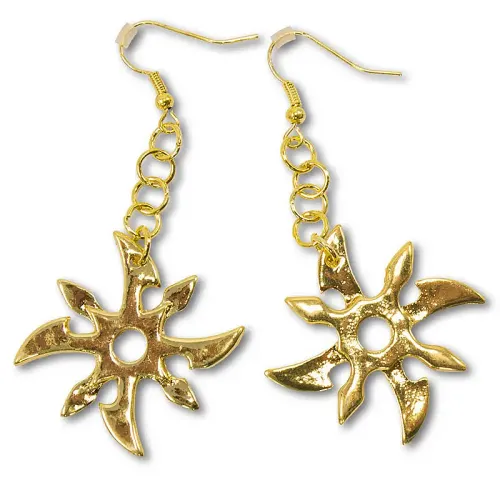 Ninja Star Earrings