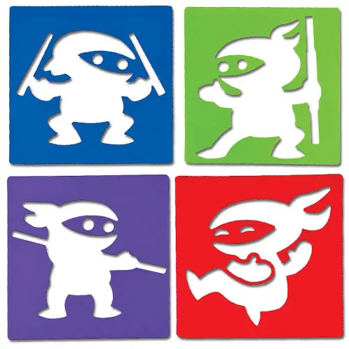 Ninja Stencils (12-Pack)