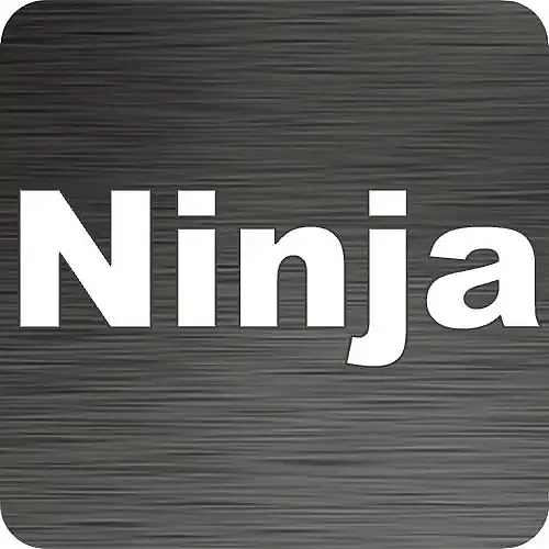 Ninja Text Vinyl Car Decal
