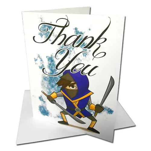 Ninja Thank You Cards