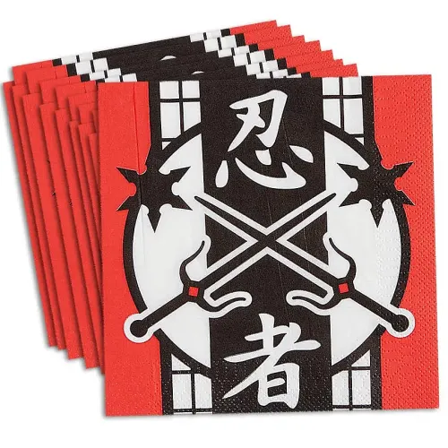 Ninja Warrior Napkins (16-Pack)