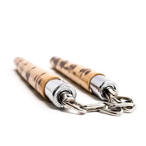 Premium Burned Rattan Nunchaku - Deluxe Burnt Rattan Nunchucks