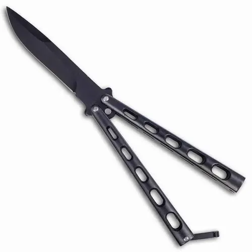 Professional Black Vented Balisong