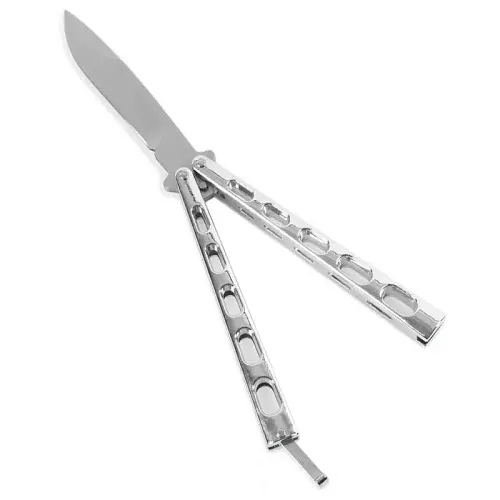 Professional Silver Vented Balisong