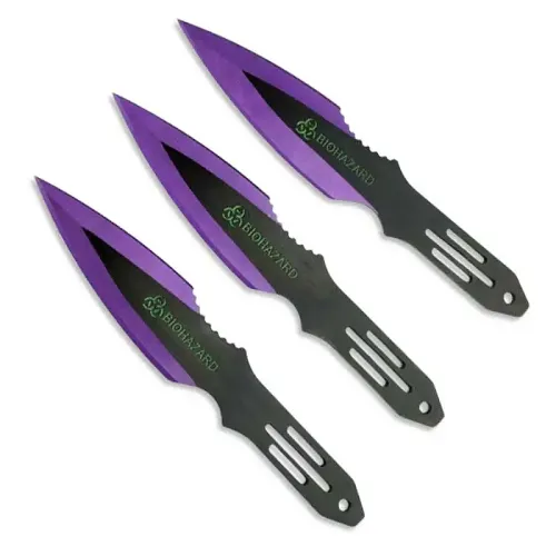 Purple Poison Throwing Knives