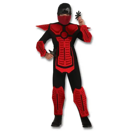 Red Armored Ninja Kid Costume