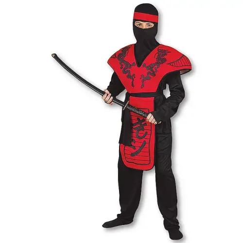 Red Dragon Ninja Warrior Costume
