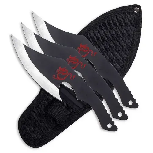 Red Dragon Throwing Axe Set
