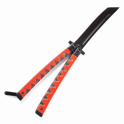 Red Katana Handle Balisong