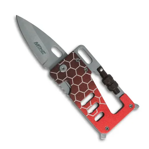 Red Multitool Credit Card Knife