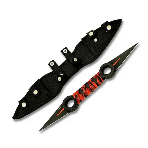 Red Ninja Twin Throwing Blade