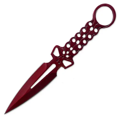Red Vengeance Throwing Dagger