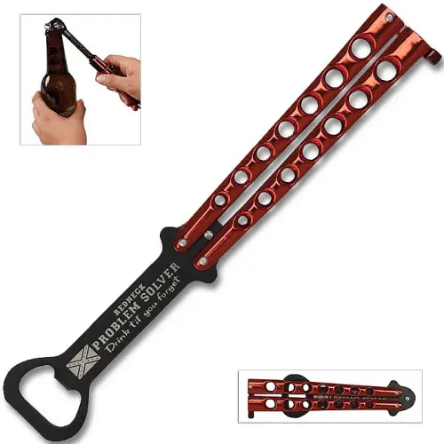 Redneck Butterfly Knife Bottle Opener