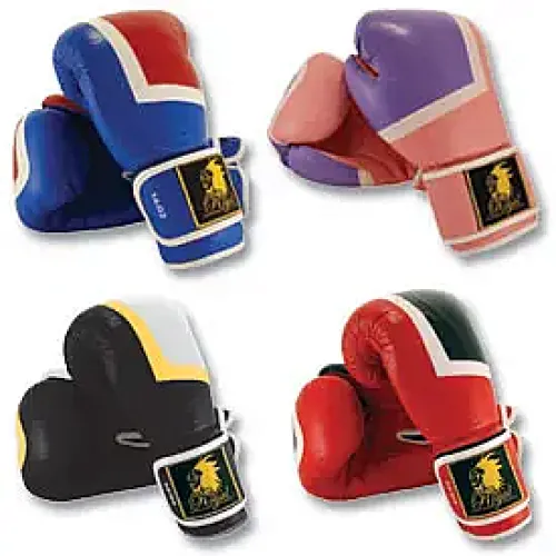 Royal Tri-Color Boxing Gloves