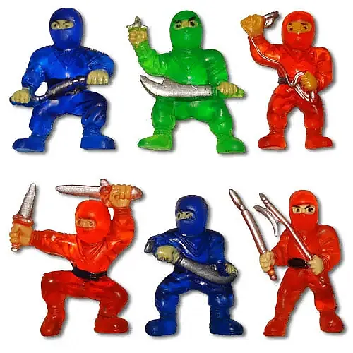 Rubber Ninja Toys (12-Pack)