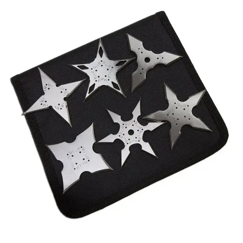 Silver Assassin Throwing Stars