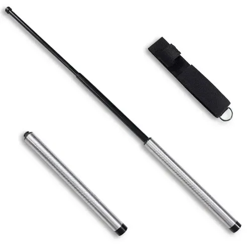 Silver Diamond Grip Baton (31")
