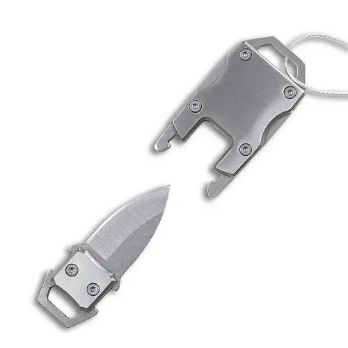 Silver EDC Necklace Knife