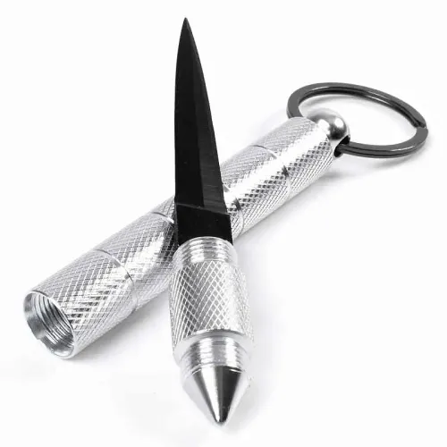 Silver Hidden Knife Kubotan