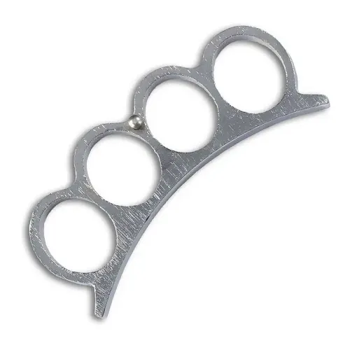 Compact Silver Knuckle Duster