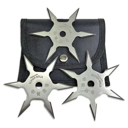 Silver Kohga Shuriken Set