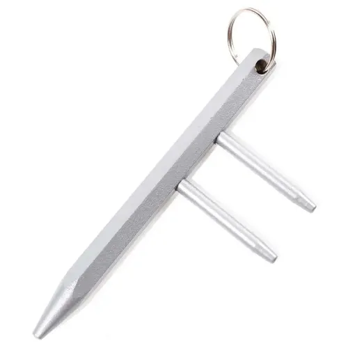 Silver Ninja Spike Keychain