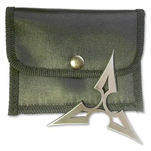 Silver Three Point Pyramid Star