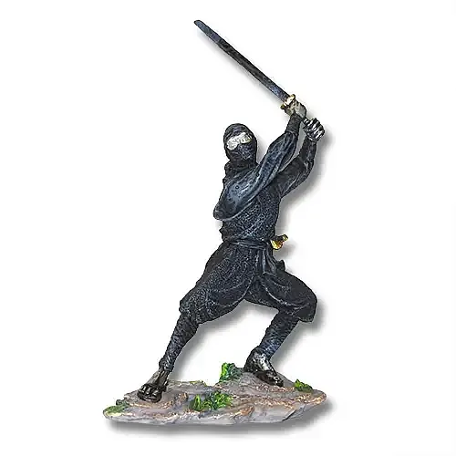 Slashing Sword Ninja Statue