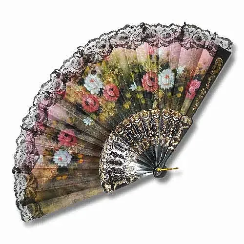 Spanish Lace Kung Fu Fan