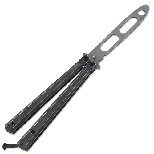 Stonewashed Training Butterfly Knife