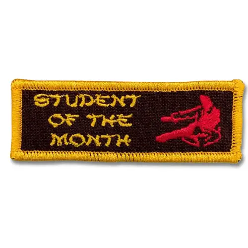 Karate Student of the Month Patch