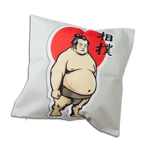 Sumo Throw Pillow Case