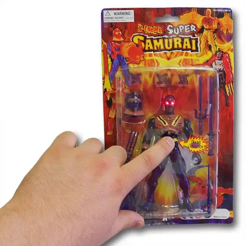 Samurai Ninja Toy with Glowing Eyes