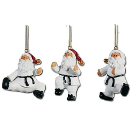 Taekwondo Santa Ornament Set