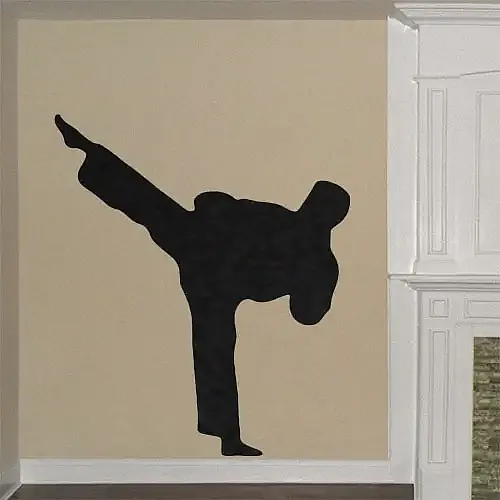 Taekwondo Sidekick Wall Decal