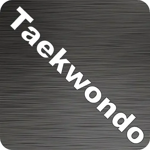 Taekwondo Text Car Decal