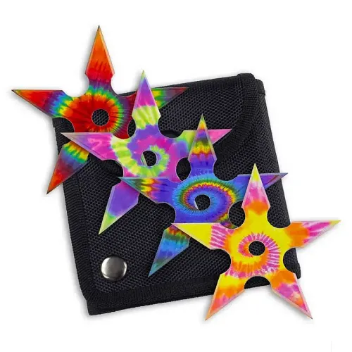 Tie-Dye Throwing Star Set