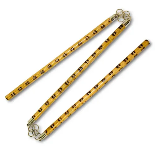 Tiger Rattan Three-Section Staff