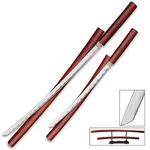 Tiger Stripe Nodachi Sword Set