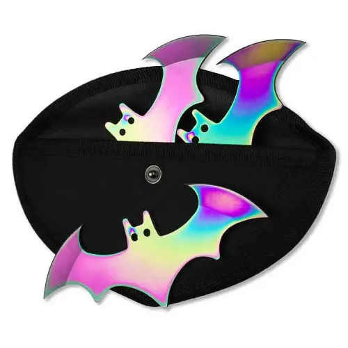 Titanium Finish Bat Shuriken
