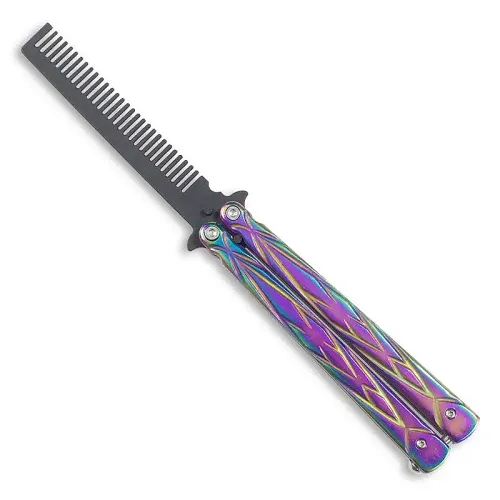 Titanium Finish Butterfly Comb