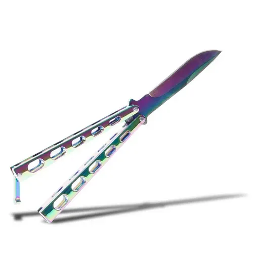 Titanium Finish Butterfly Knife