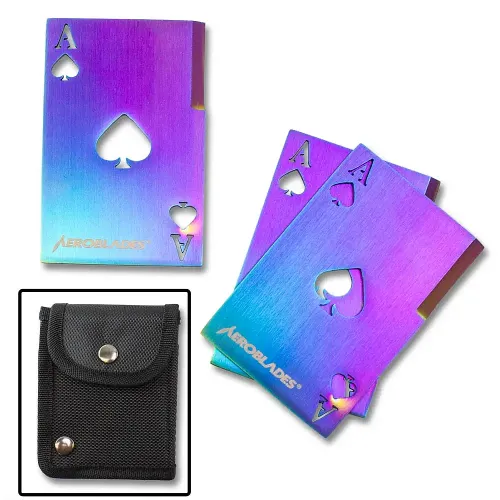 Titanium Finish Throwing Cards