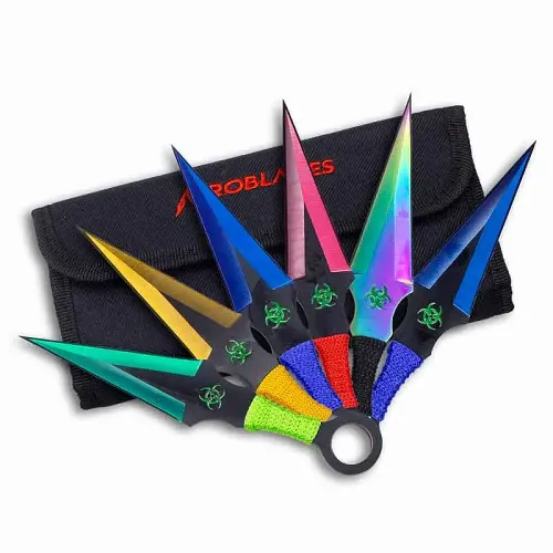 Toxic Kunai Throwing Knives