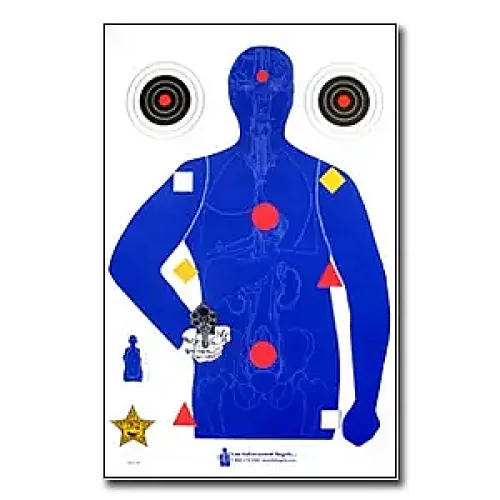 Vital Anatomy Silhouette Target Poster