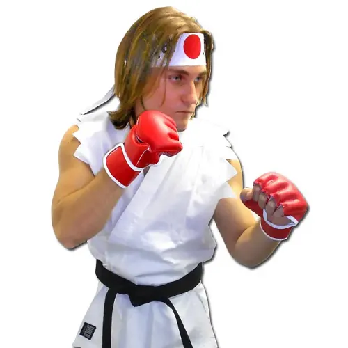 White Karate Fighter Costume