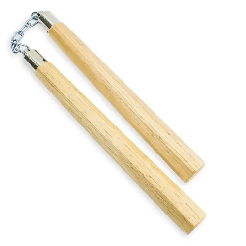 White Wax Wood Nunchaku