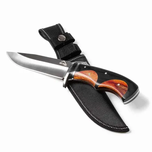 Wood Inlay Hunting Knife