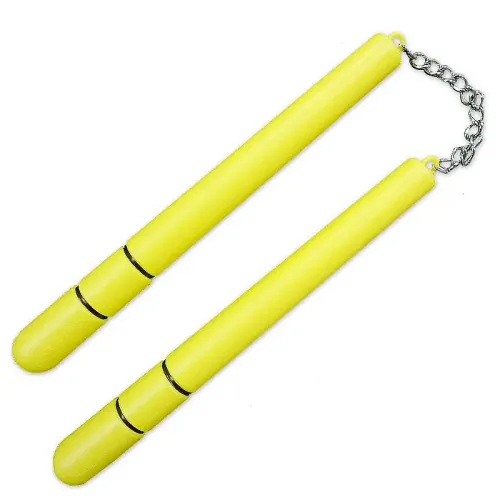 Yellow Plastic Costume Nunchaku