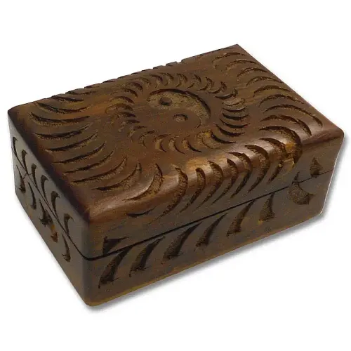 Yin Yang Wood Keepsake Box
